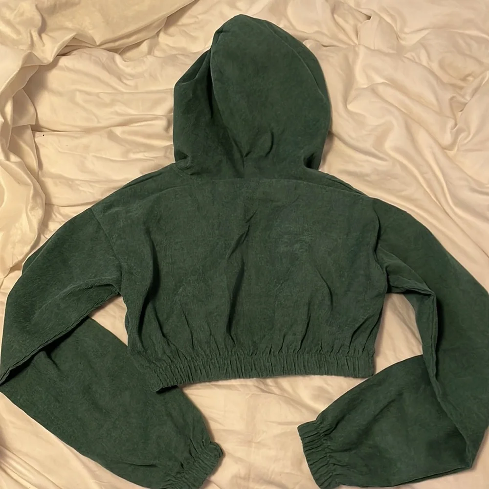 Green cropped jacket - Picture 3 of 3